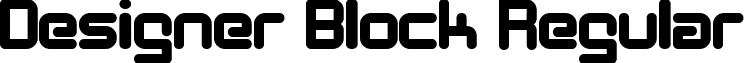 Designer Block Regular font - Designer Block Regular.ttf