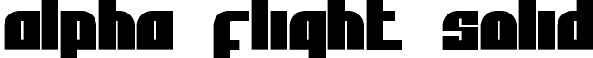 Alpha Flight Solid font - AFL_Solid.ttf