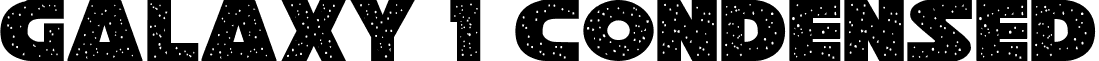 Galaxy 1 Condensed font - galaxy_1c.ttf