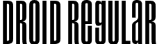 Droid Regular font - droid.ttf