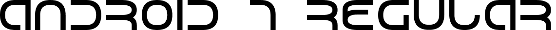 Android 7 Regular font - android_7.ttf