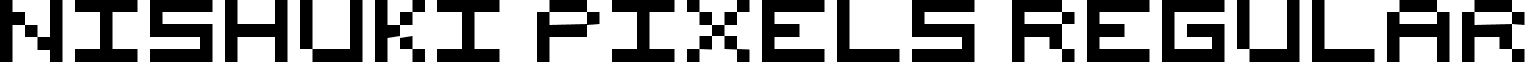 Nishuki pixels Regular font - nishuki_pixels.ttf