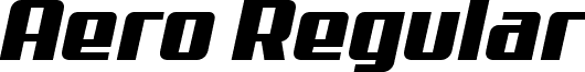 Aero Regular font - Aero.ttf