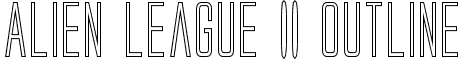 Alien League II Outline font - alienleagueiiout.ttf