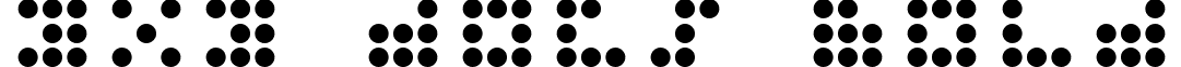 3x3 dots Bold font - 3x3dotsb.ttf