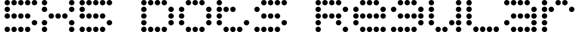 5x5 Dots Regular font - 5x5dots.ttf