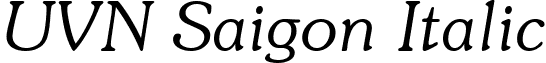 UVN Saigon Italic font - unicode.publish.UVNSaigon_I.TTF