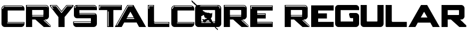 CRYSTALCORE Regular font - Crystalcore.ttf