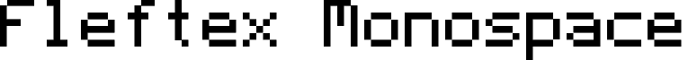 Fleftex Monospace font - Fleftex_M.ttf