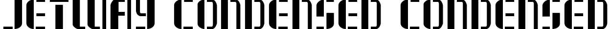 Jetway Condensed Condensed font - jetwaycond.ttf