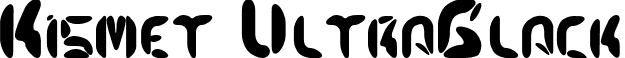 Kismet UltraBlack font - KISMETFONT.ttf