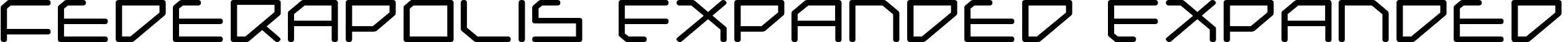 Federapolis Expanded Expanded font - federapolise.ttf
