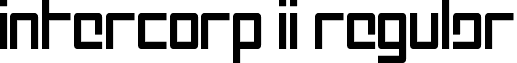 Intercorp II Regular font - Intercorp II.ttf