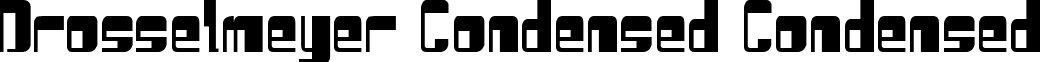 Drosselmeyer Condensed Condensed font - Drossv2c.ttf