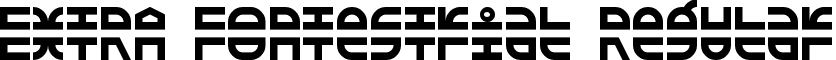 EXTRA Fontestrial Regular font - extra_fontestrial.ttf