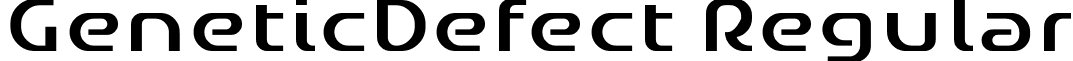 GeneticDefect Regular font - GENED___.TTF