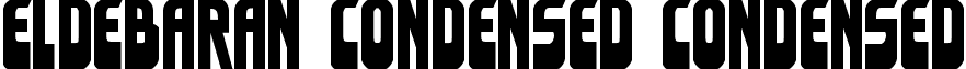 Eldebaran Condensed Condensed font - eldebarancond.ttf