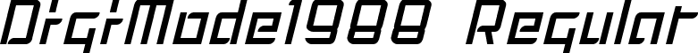 DigiMode1988 Regular font - DIGIMRG.TTF