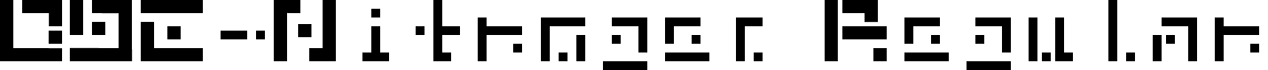 DBE-Nitrogen Regular font - DBE-Nitrogen.ttf