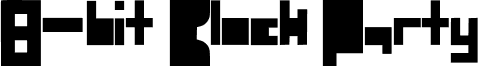 8-bit Block Party font - 8-bit Block Party.ttf