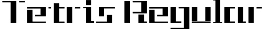 Tetris Regular font - Tetris.ttf