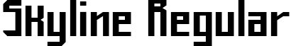 Skyline Regular font - Skyline.ttf