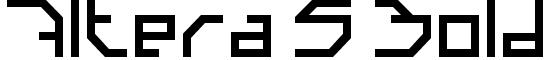 Altera 5 Bold font - Altera 5.5.0.otf