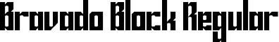 Bravado Block Regular font - bravado_block.ttf