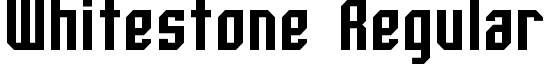 Whitestone Regular font - Whitestone.otf