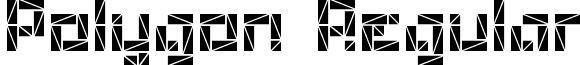 Polygon Regular font - Polygon-Regular.ttf