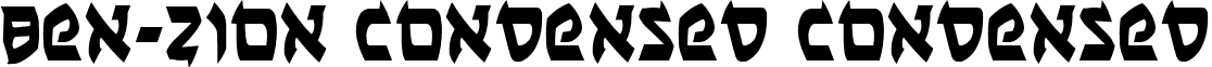 Ben-Zion Condensed Condensed font - benzionc.ttf