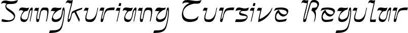 Sangkuriang Cursive Regular font - Sangkuriang_Cursive.otf