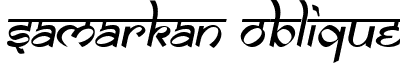 Samarkan Oblique font - SAMARO__.TTF