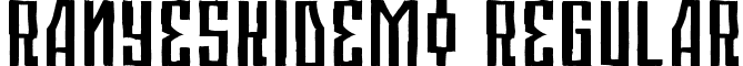 Ranyeskidemo Regular font - Ranyeski_demo.otf