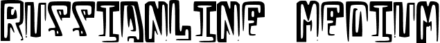 RussianLine Medium font - RussianLine.ttf