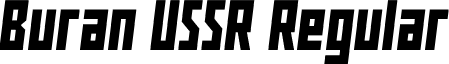 Buran USSR Regular font - Buran USSR.ttf