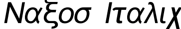 Naxos Italic font - NAXOSI.TTF
