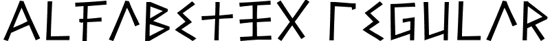 Alfabetix Regular font - ALFABET_.ttf