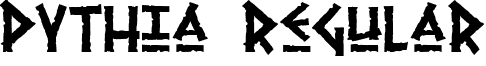 Pythia Regular font - pythia.ttf