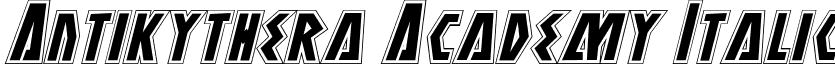 Antikythera Academy Italic font - antikytheraacadital.ttf