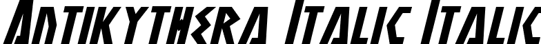 Antikythera Italic Italic font - antikytheraital.ttf
