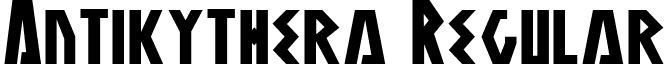 Antikythera Regular font - antikythera.ttf