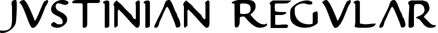 Justinian Regular font - Justv2.ttf