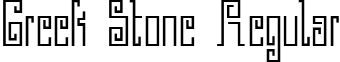 Greek Stone Regular font - Greek Stone.ttf