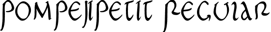 PompejiPetit Regular font - PompejiPetit.ttf