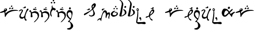 Running Smobble Regular font - Running Smobble.ttf