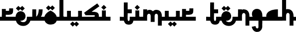 Revolusi Timur Tengah font - Revolusi Timur Tengah.ttf