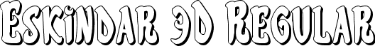 Eskindar 3D Regular font - eskindar3d.ttf
