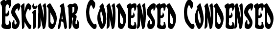 Eskindar Condensed Condensed font - eskindarcond.ttf