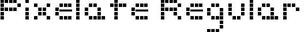 Pixelate Regular font - pixelate.ttf